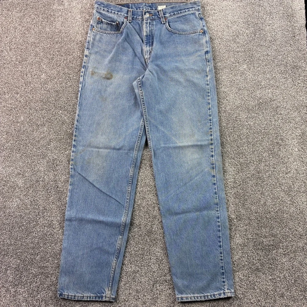 Vintage Levi's 550 Jeans Mens 34x34 Blue Denim Light Wash 90s Regular Relaxed